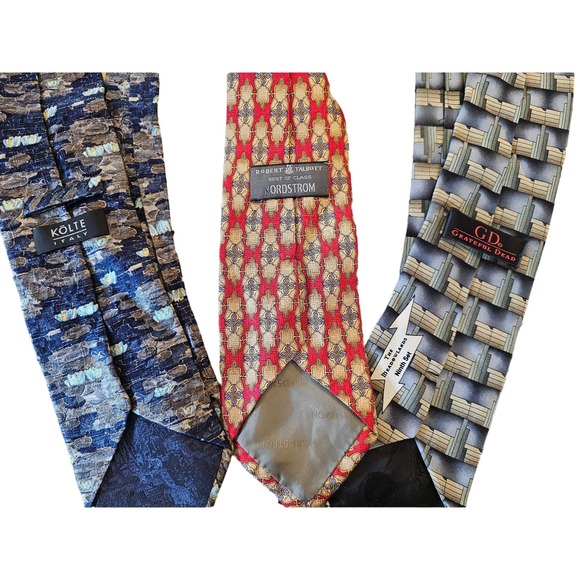 Lot of 3 grateful dead, Nordstrom, kolte silk ties professional career casual - Picture 2 of 3